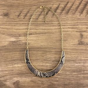 Fun snake print necklace